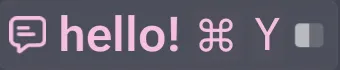 Context window usage indicator in its early state, with light usage shown.
